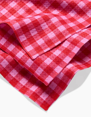 Cherry Gingham Luxe Washcloth Set