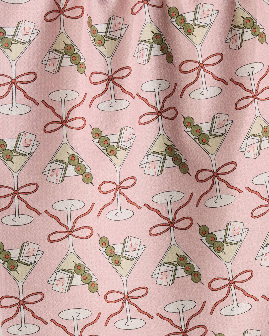 Flower-tinis Tea Towel - Mahjong