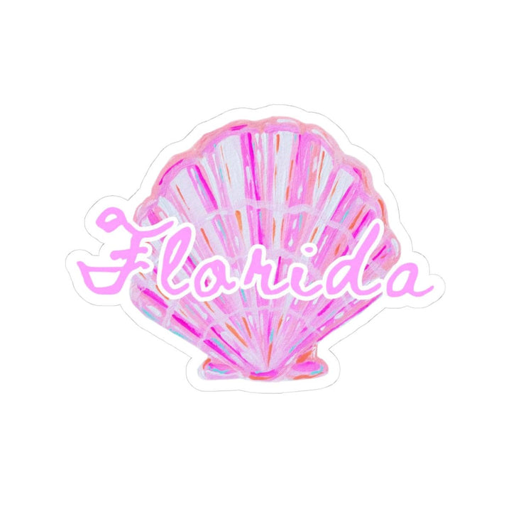 Pink Florida Shell Sticker