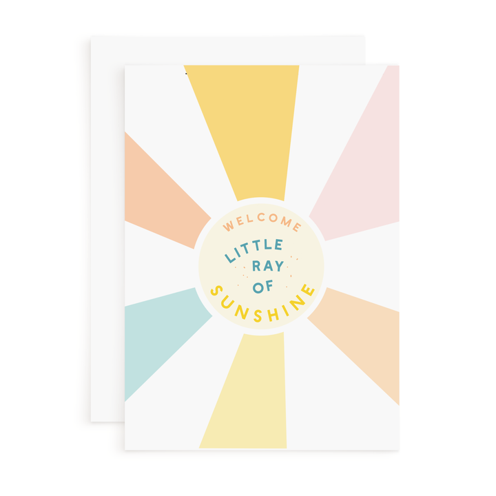 New Baby Card - Welcome Little Sunshine