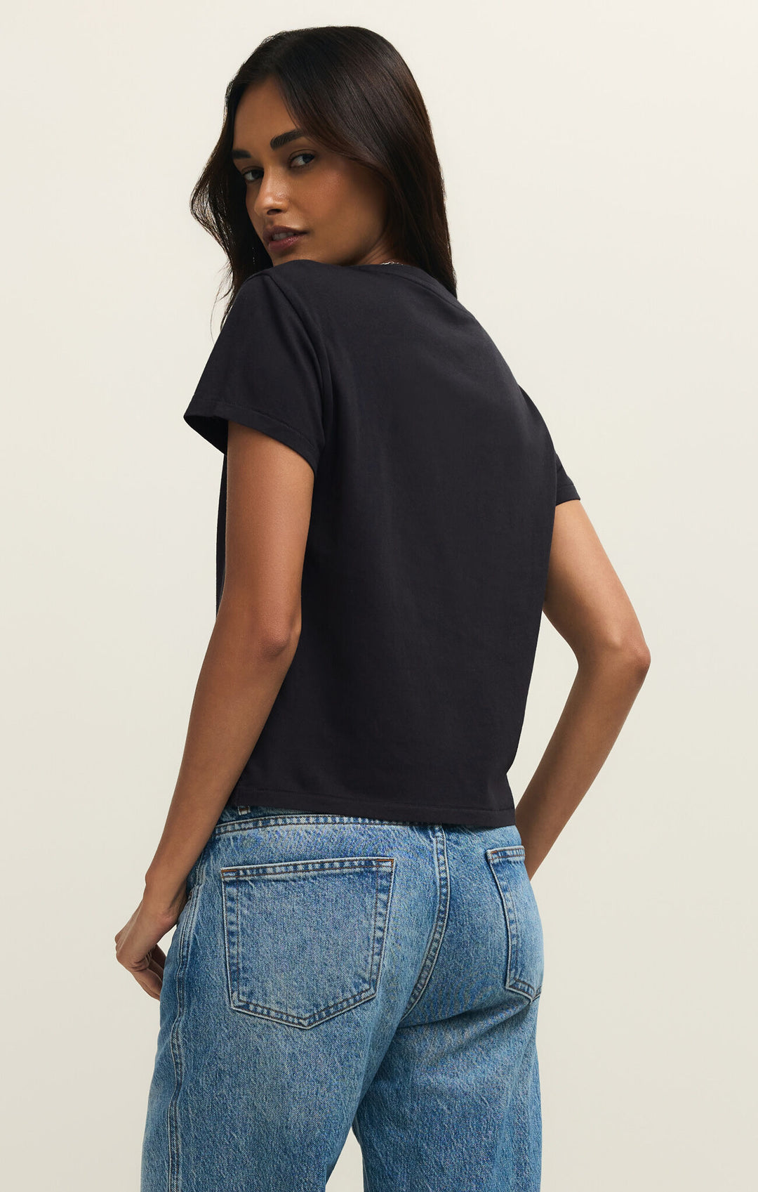 Z Supply: Adore Tourist Tee Black Sand