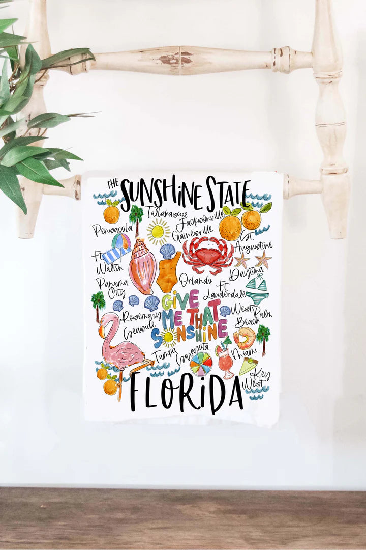 Happy By Rachel: FL Cotton State Tea Towel