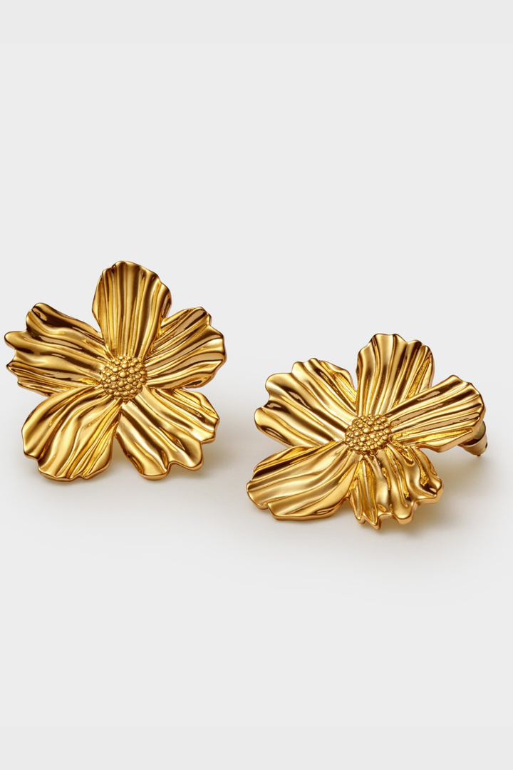 Katie Loxton: Floramour Oversized Gold Earrings