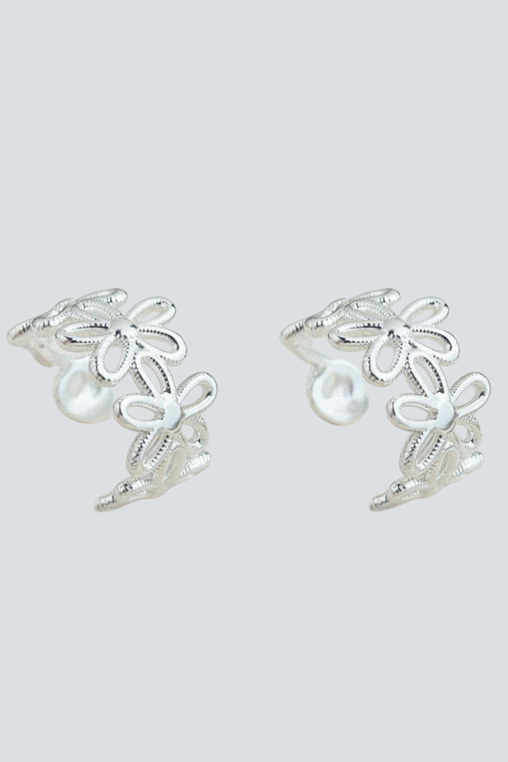 Artisan Floral Lace Drop Earrings