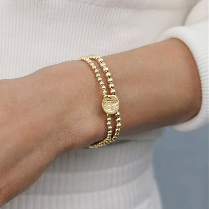 enewton: ecollegiate classic gold 3mm bracelet - FLORIDA disc