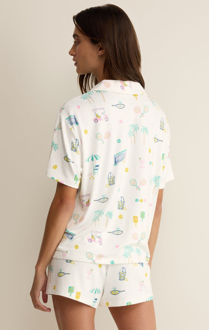 Z Supply: Court Sports PJ Top - White