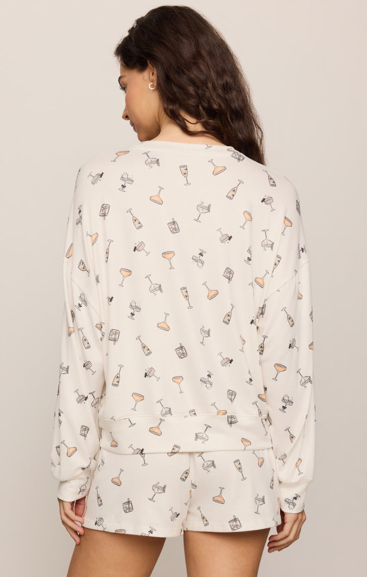 Z Supply: Ella Cocktail Long Sleeve Top -Sandstone