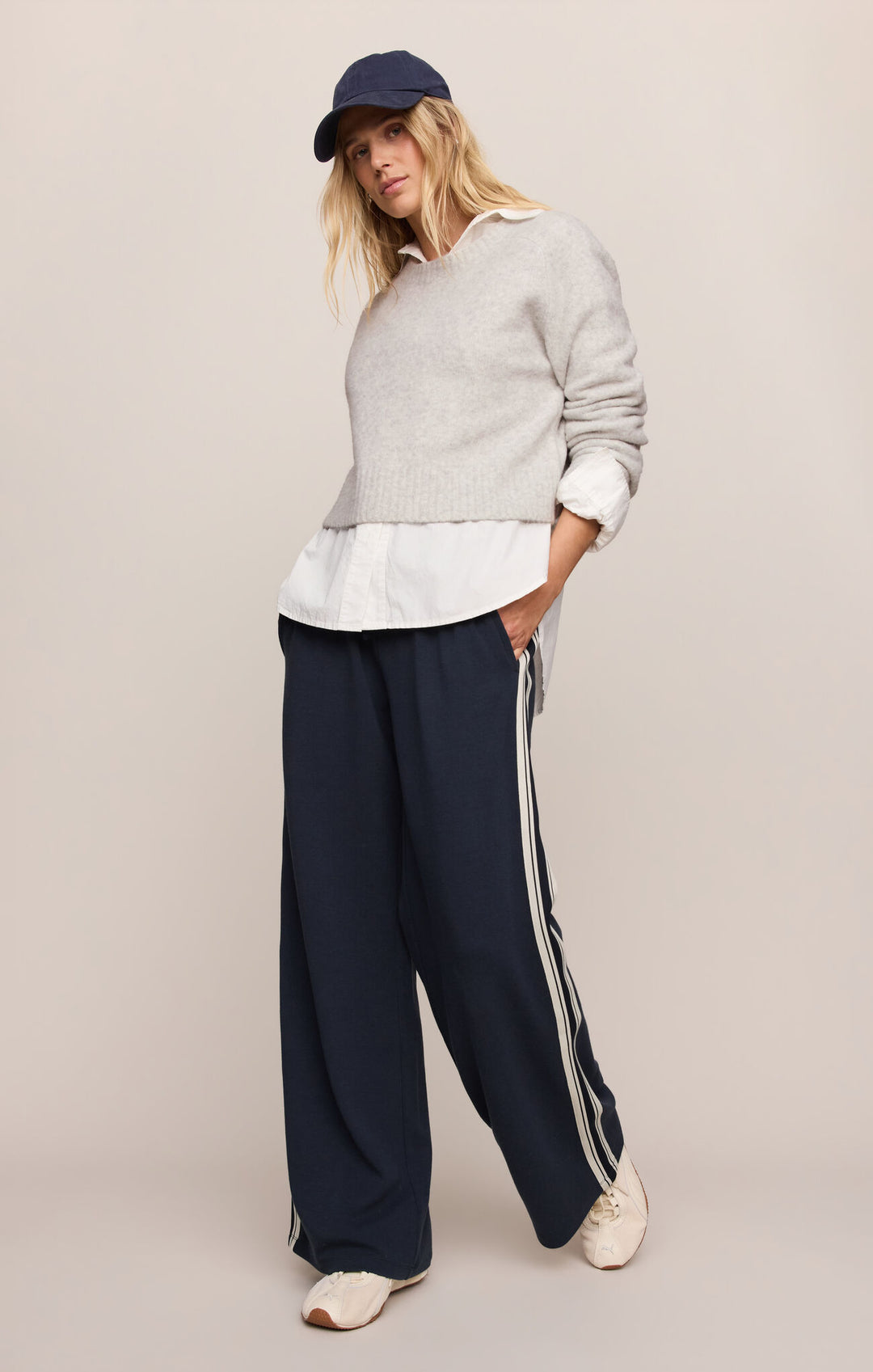 Z Supply: Stand In Sweater Feather Grey