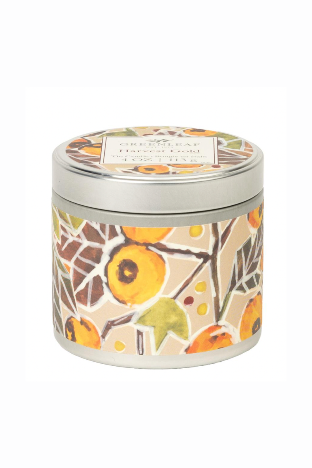 Harvest Gold Tin Candle  4oz - B Social Boutique
