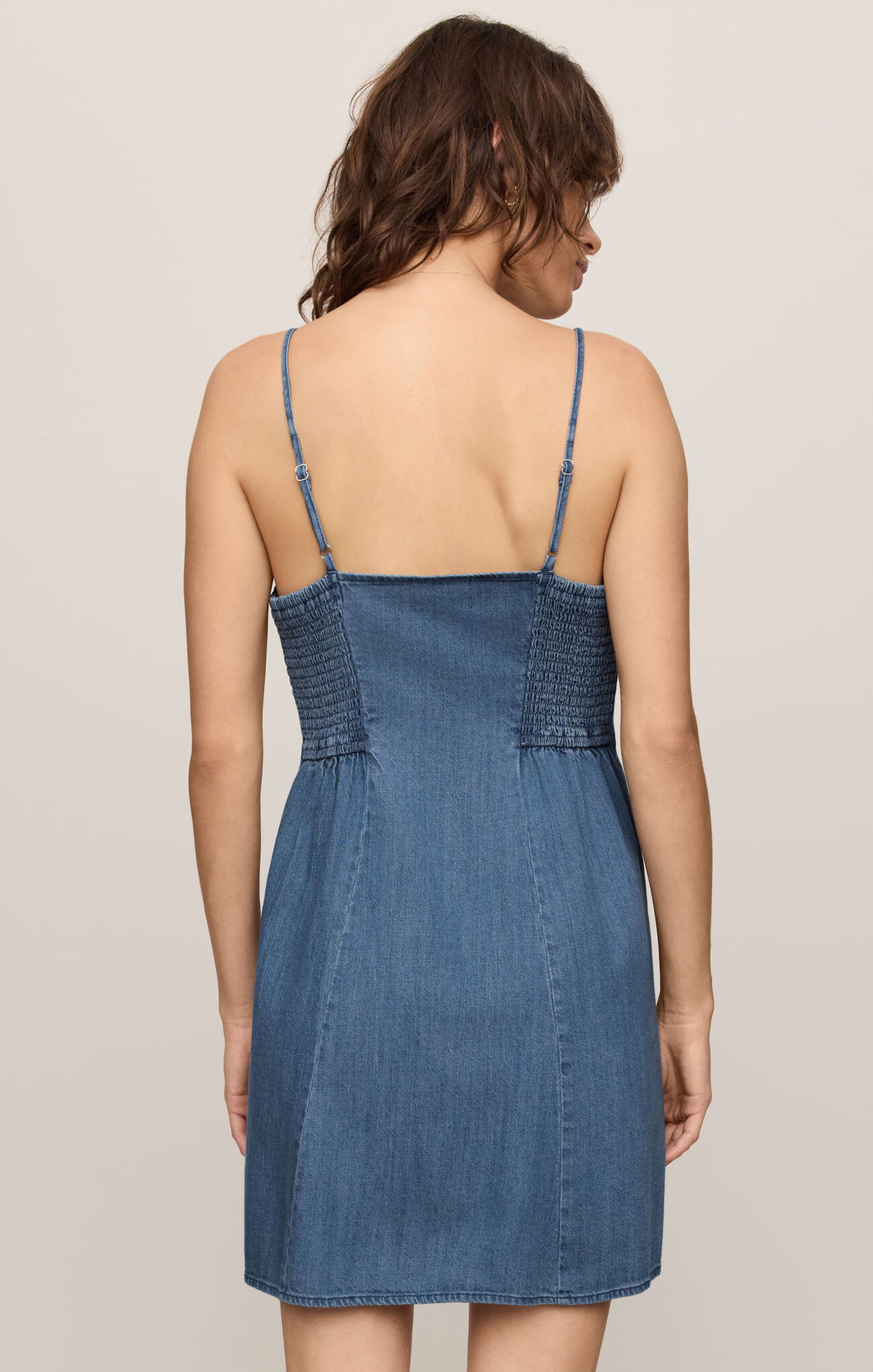 Z Supply: Angel Eyes Denim Mini Dress - Medium Indigo