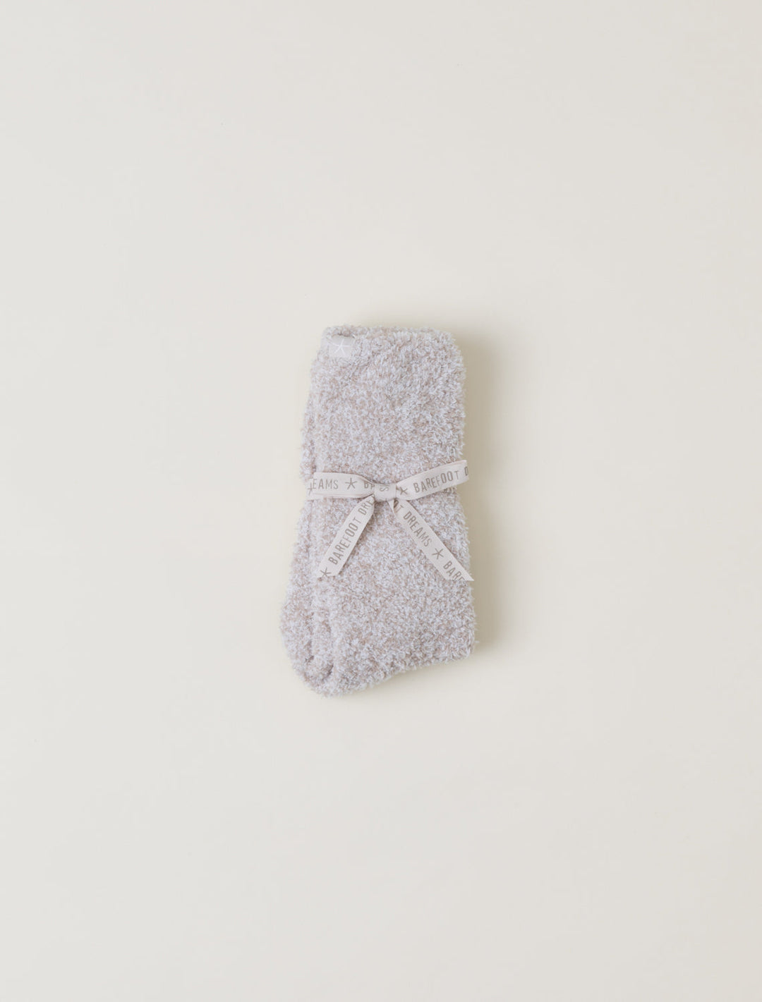 Barefoot Dreams: CozyChic® Heathered Socks -Stone/White - S/M