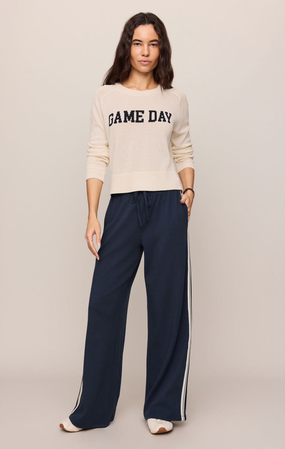Z Supply: Gameday Varsity Stand In Sweater - Sandstone