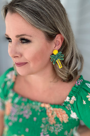 Palm Beach Beaded Earrings