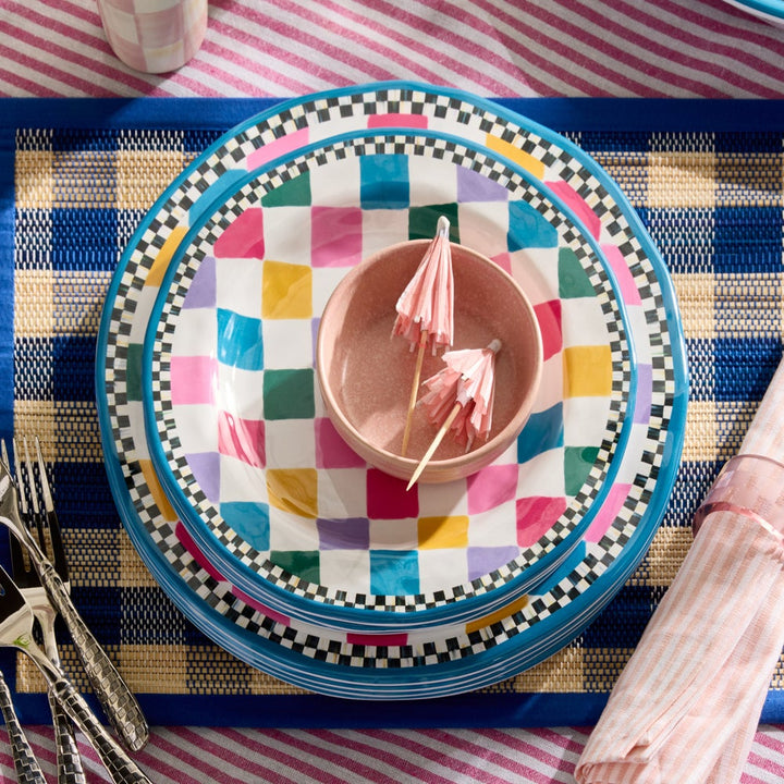 MacKenzie Childs: Jamboree Melamine Dinner Plates, Set of 4