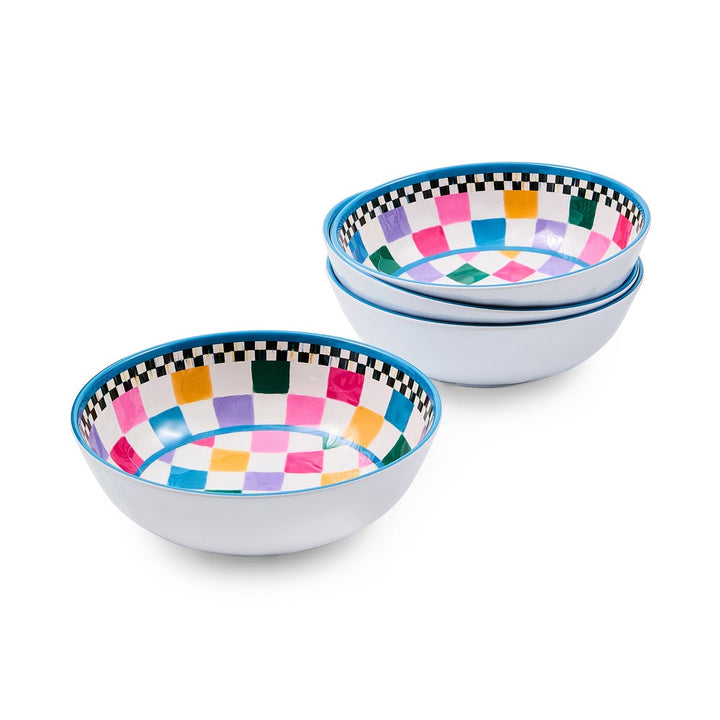 MacKenzie Childs: Jamboree Melamine Small Bowls, Set of 4