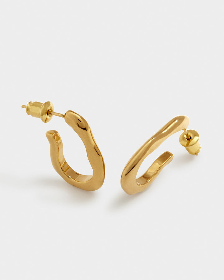 Katie Loxton: Hera Hoop Gold Earrings - B Social Boutique