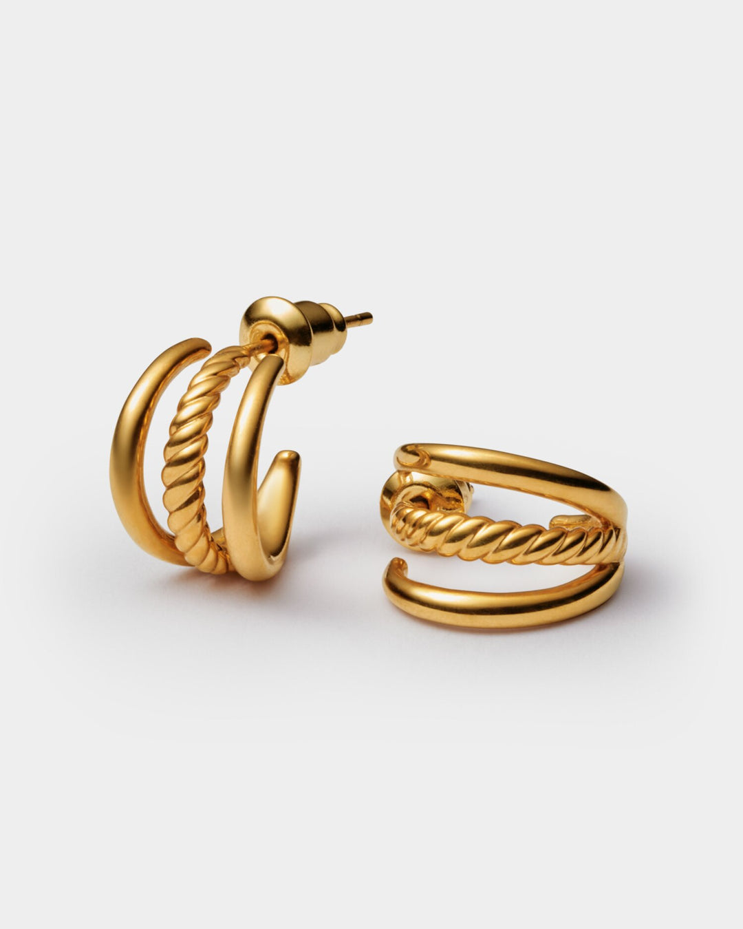 Katie Loxton: Laia Illusion Hoop Gold Earrings - B Social Boutique