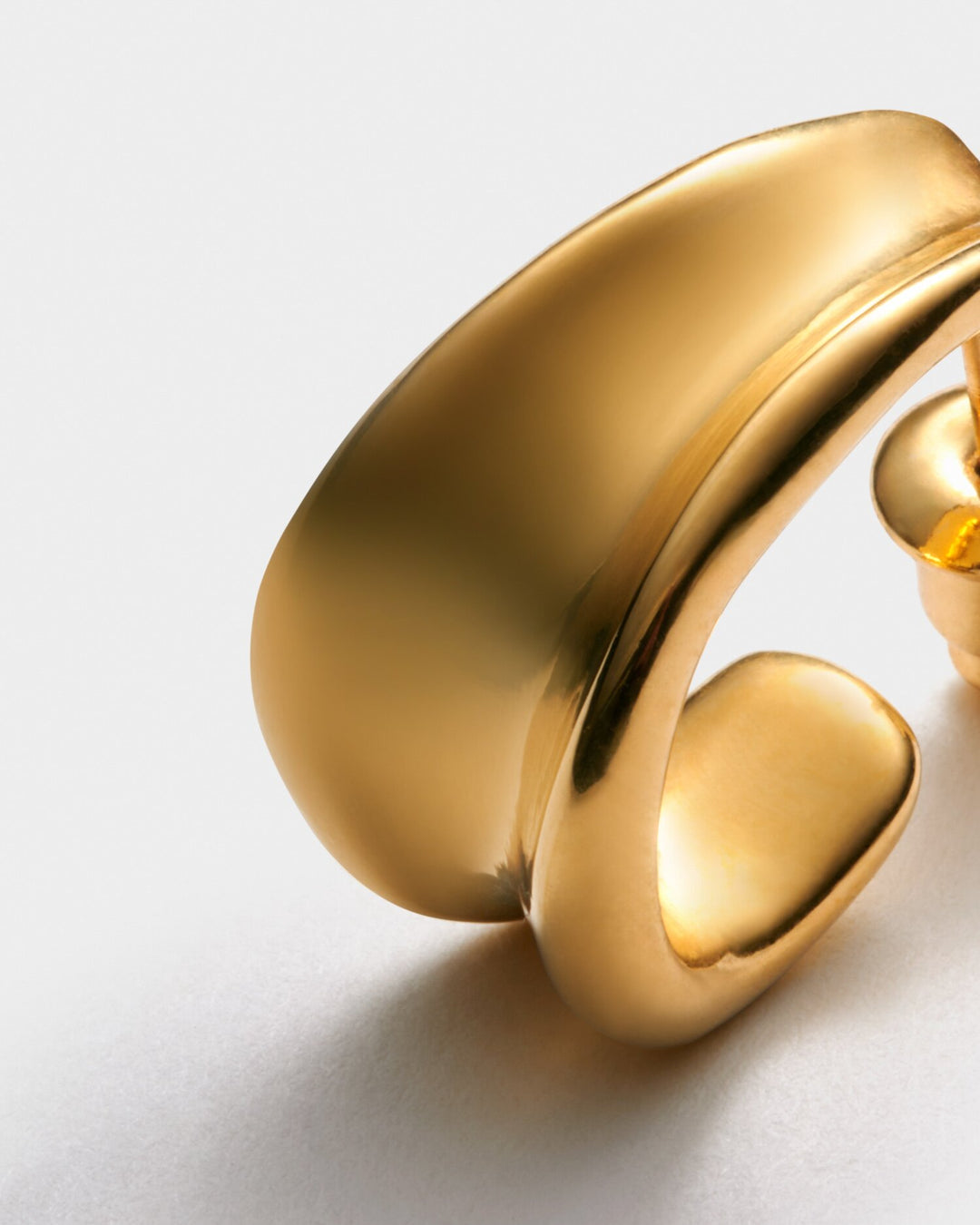 Katie Loxton: Molten Luxe Hoop Gold Earrings - B Social Boutique