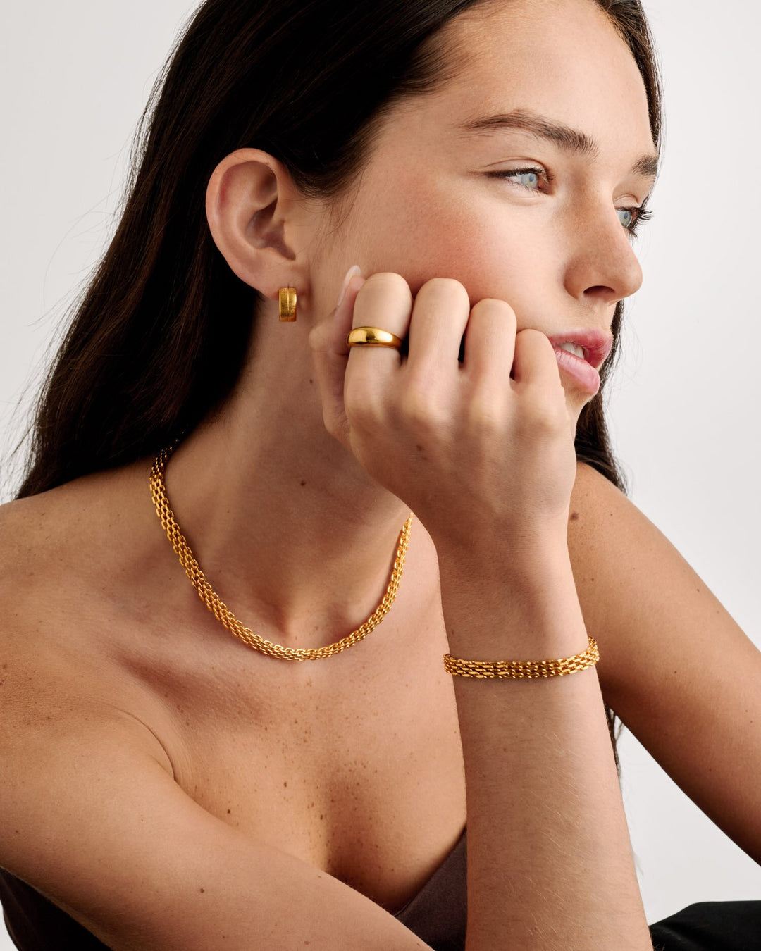 Katie Loxton: Braid Chain Waterproof Gold Necklace