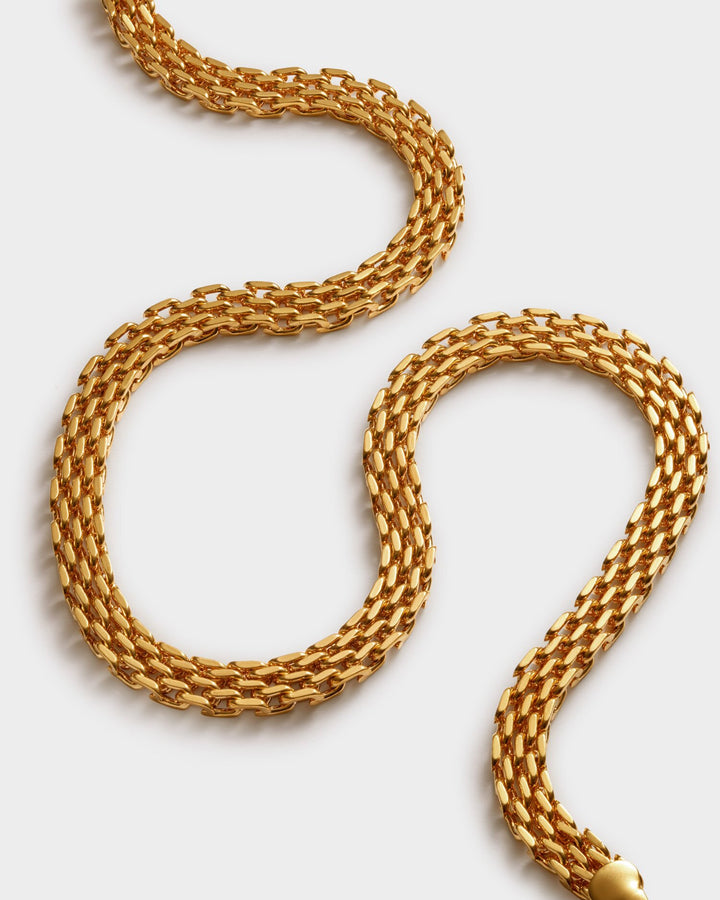 Katie Loxton: Braid Chain Waterproof Gold Necklace