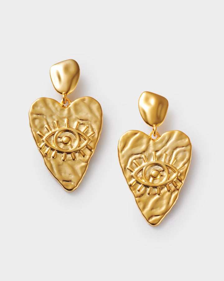 Katie Loxton: Solesi Heart Waterproof Gold Earrings
