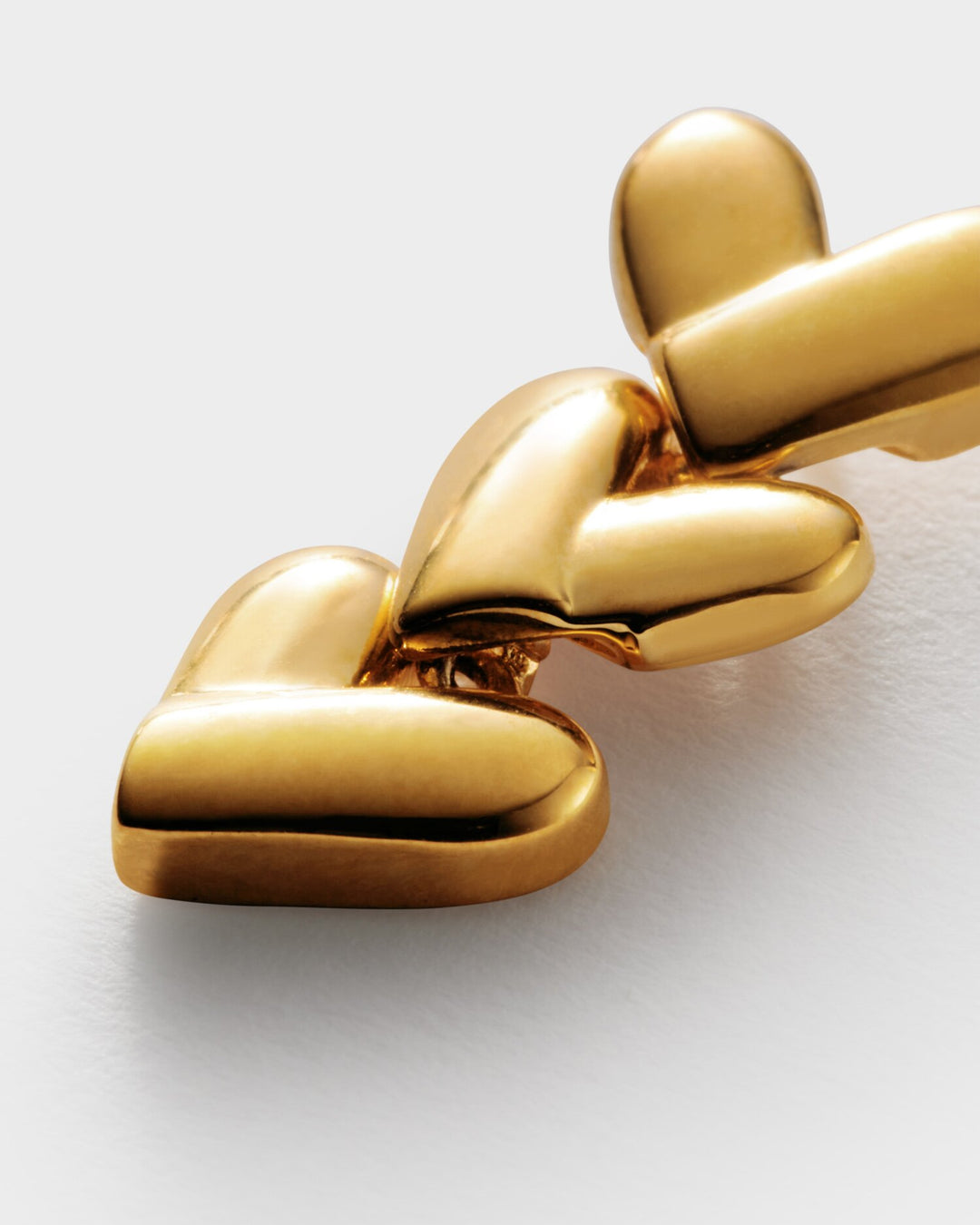 Katie Loxton: Heart Link Gold Earrings - B Social Boutique