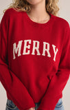 Z Supply: Merry Sweater-  Haute Red