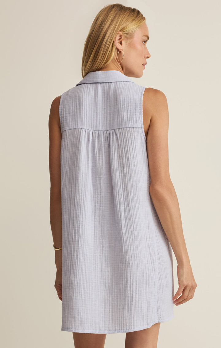Z Supply: New Light Mini Dress - Hamptons Blue