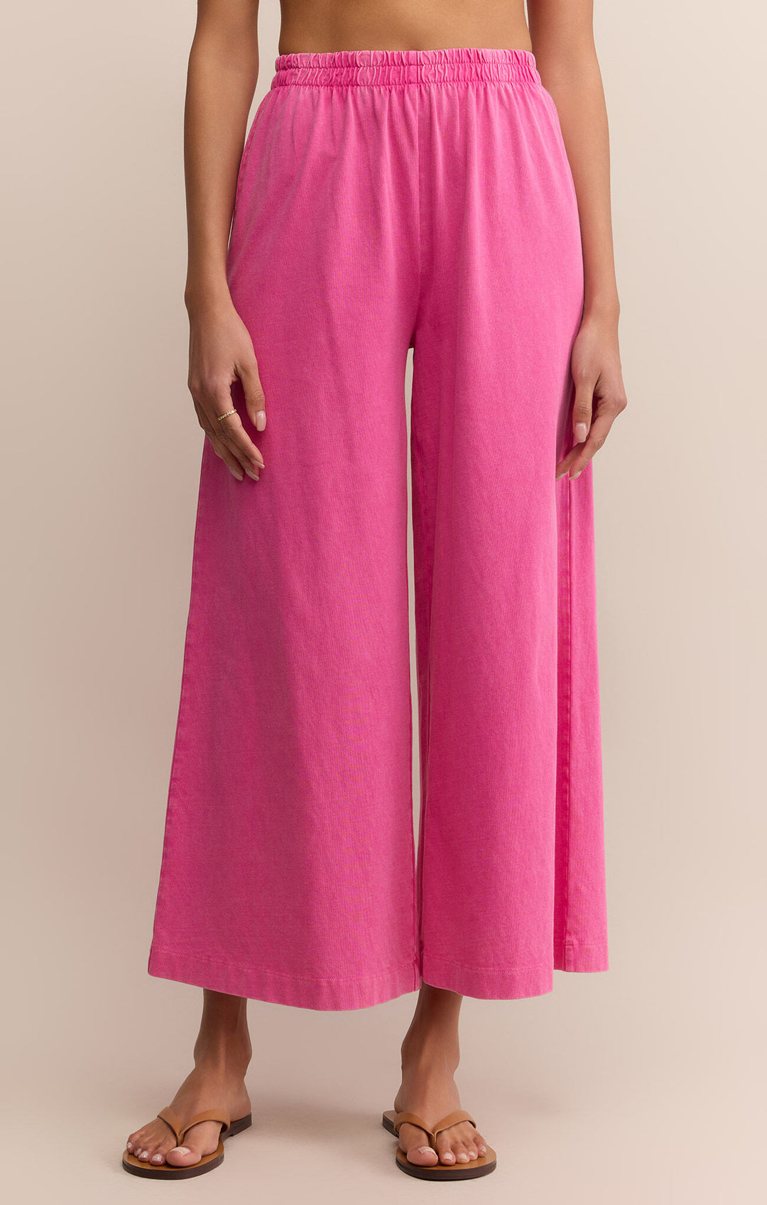 Z Supply: Scout Jersey Flare Pant Island Pink