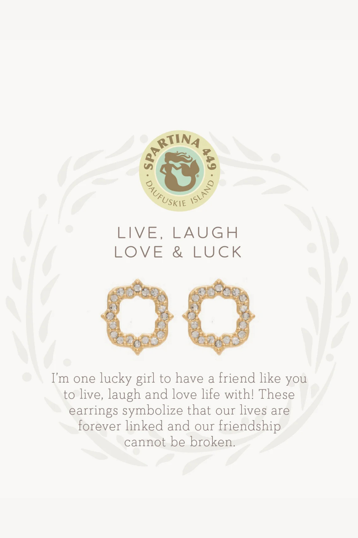 Spartina 449: Sea La Vie Stud Earrings Luck/Quatrefoil