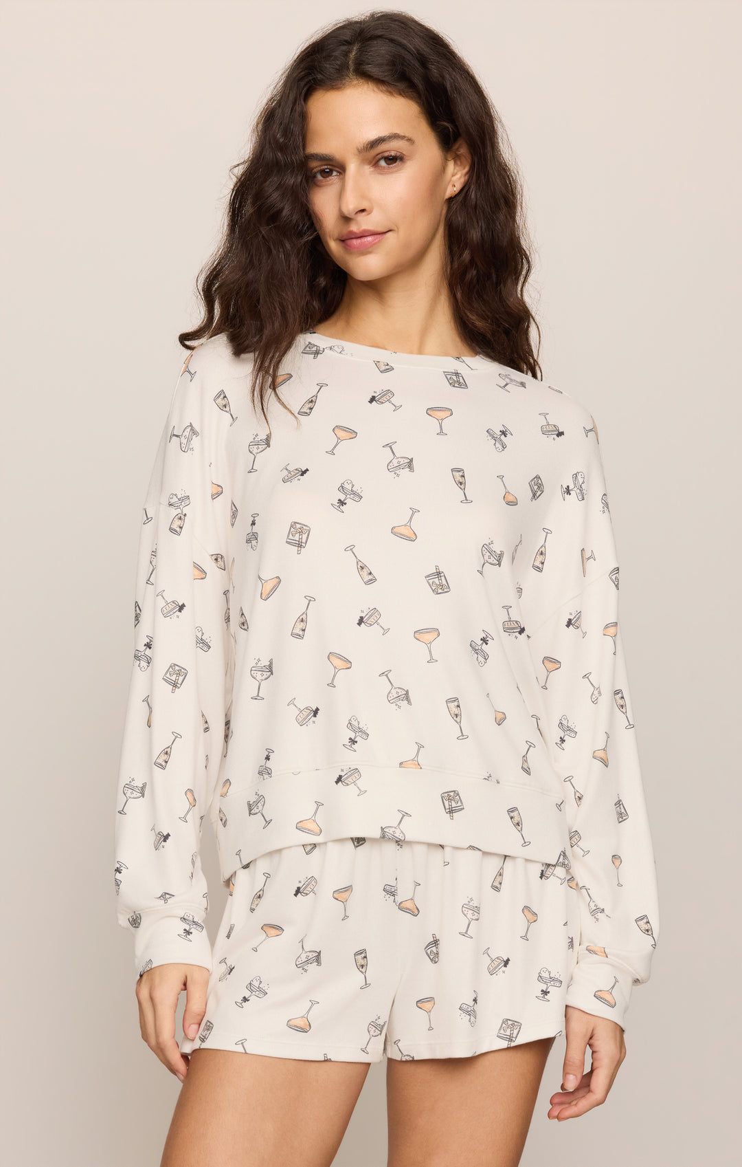 Z Supply: Ella Cocktail Long Sleeve Top -Sandstone