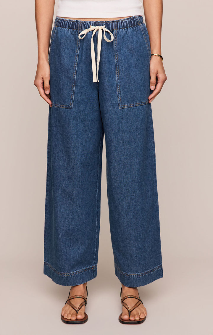 Z Supply: Daycation Denim Utility Pant -Deep Water