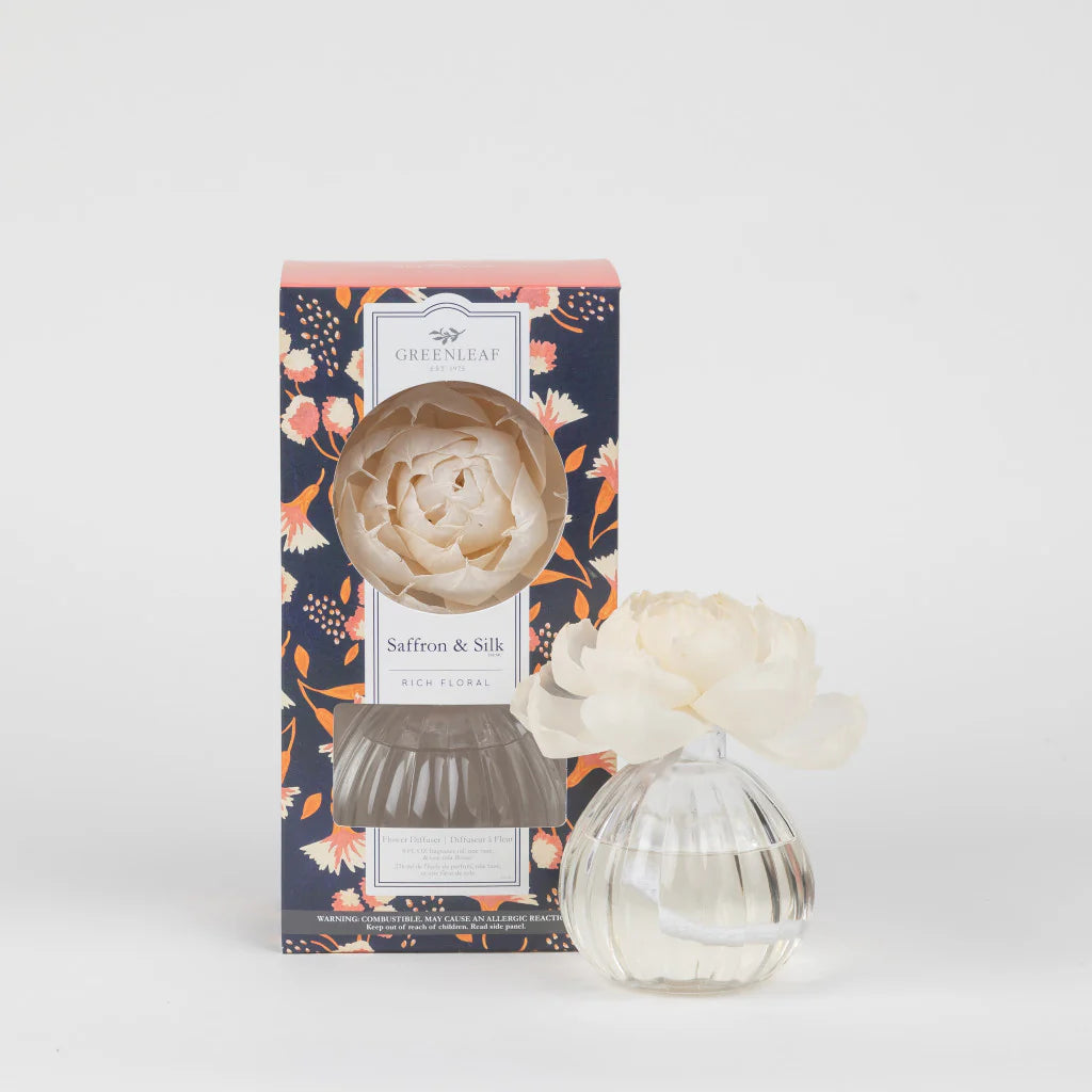 Greenleaf Saffron & Silk Flower Diffuser