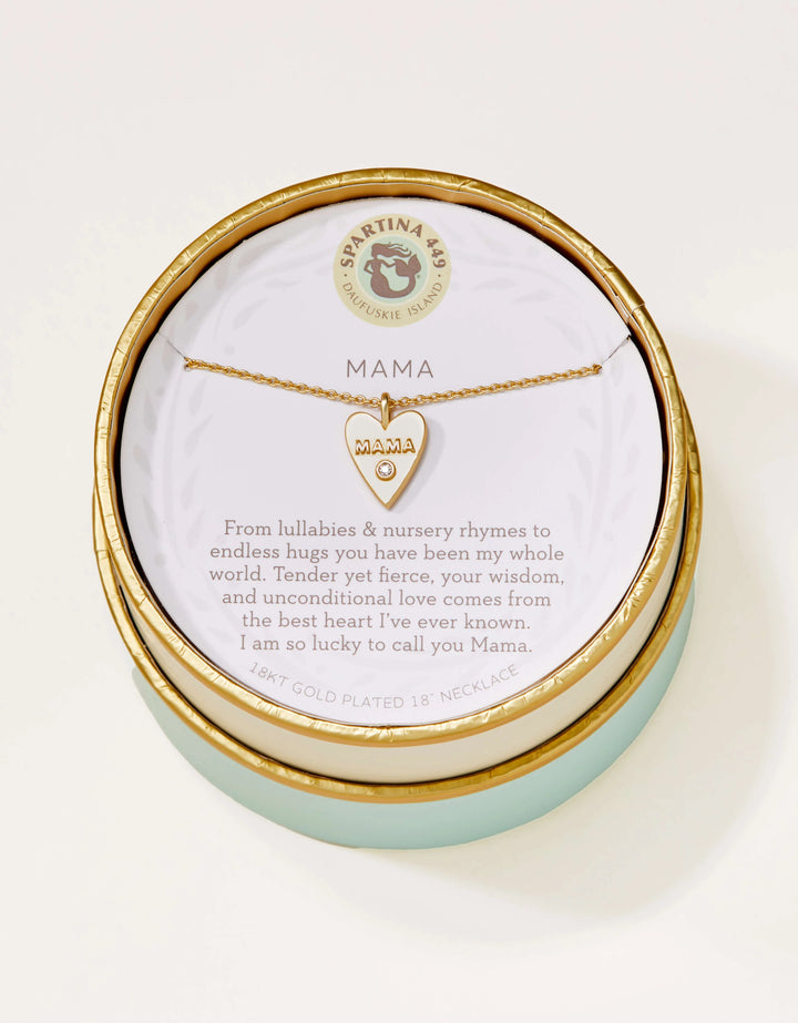 Spartina 449: Sea La Vie Mama/Heart Necklace