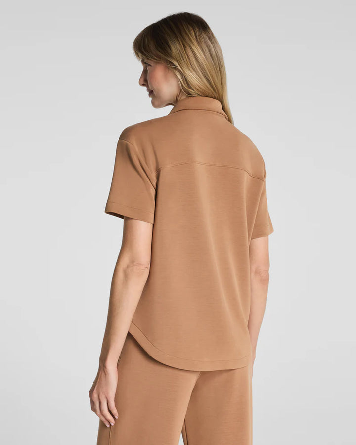 SPANX AirEssentials®: Sandwashed Button-Down Shirt - Maplewood