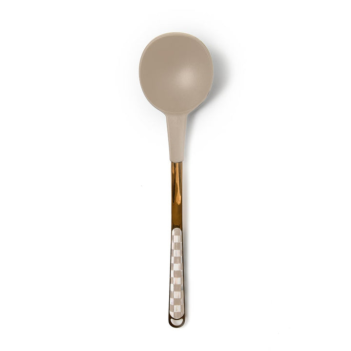 MacKenzie Childs: Mocha Check Ladle - B Social Boutique
