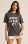 Z Supply: My Boo's Boyfriend Tee - Charcoal Heather