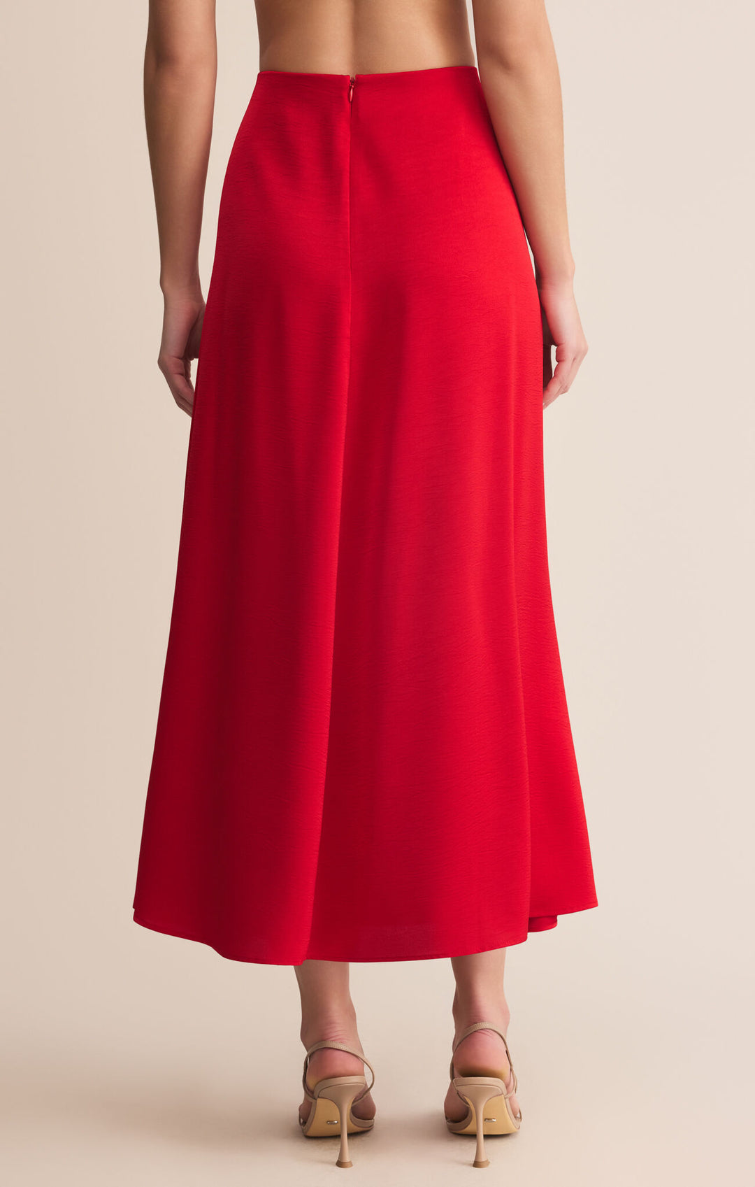 Z Supply: Northpointe Midi Skirt Festive Red