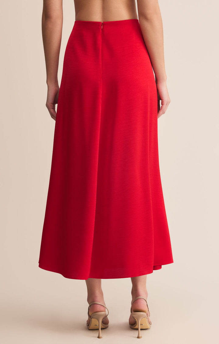 Z Supply: Northpointe Midi Skirt Festive Red