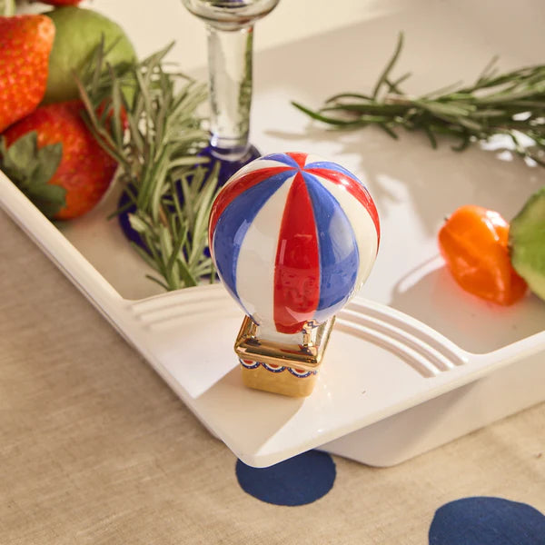 nora fleming: red, white, and balloon
