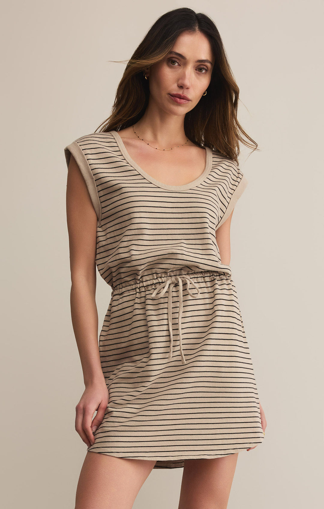 Z Supply: Dayshift Striped Mini Dress Retreat