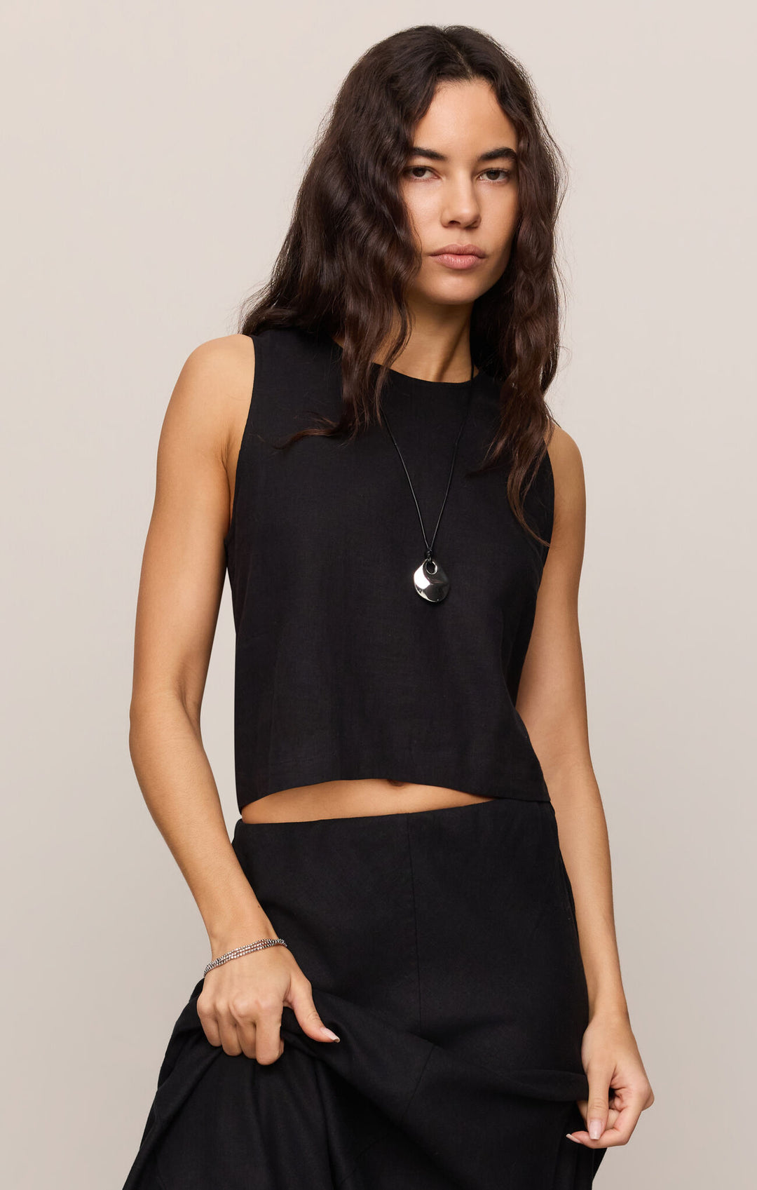 Z Supply: Sloane Linen Top - Black