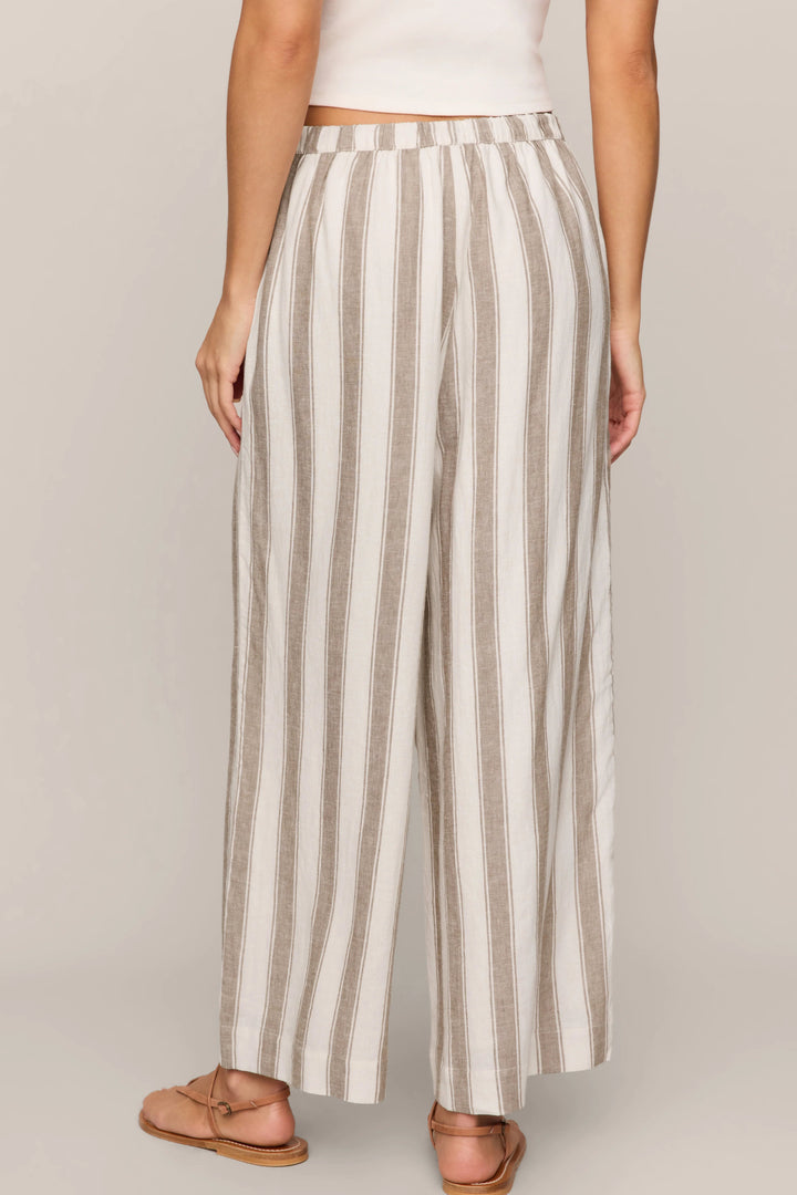 Z Supply: The Perfect Striped Pant - Light Toffee