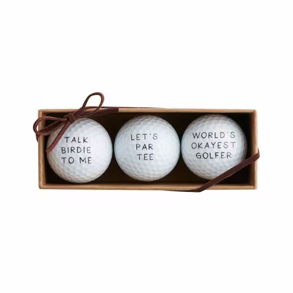 Mud Pie: Humorous Golf Balls - Set of 3