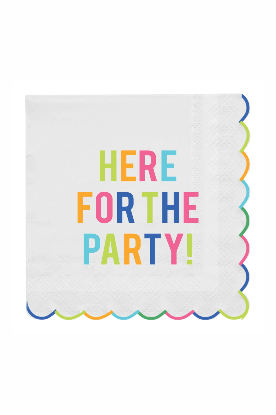 Cocktail Napkin Here for the Party