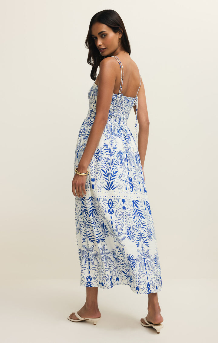 Z Supply: Nadine Palm Maxi Dress Nautical