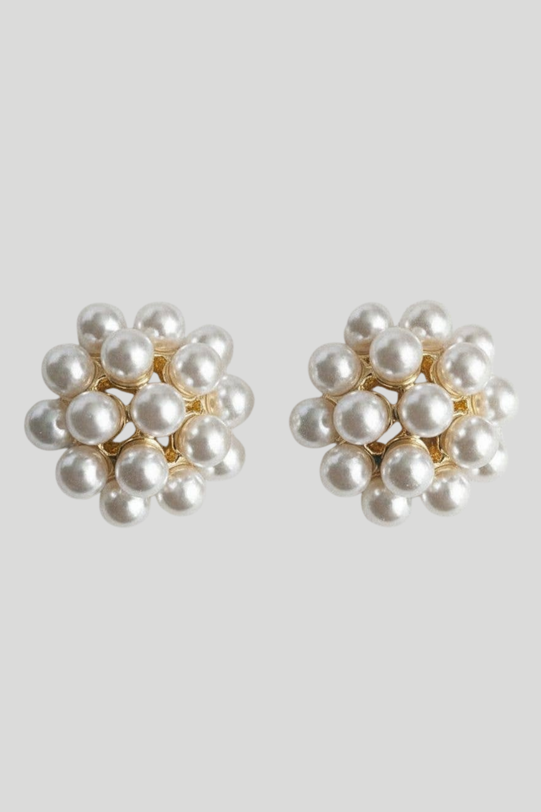 Classic Floral Pearl Drop Earrings