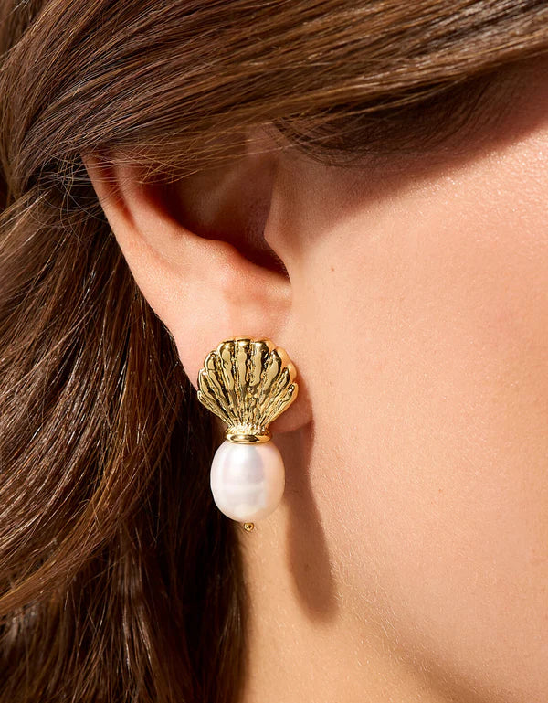 Spartina 449: Pearl Shell Stud Earrings