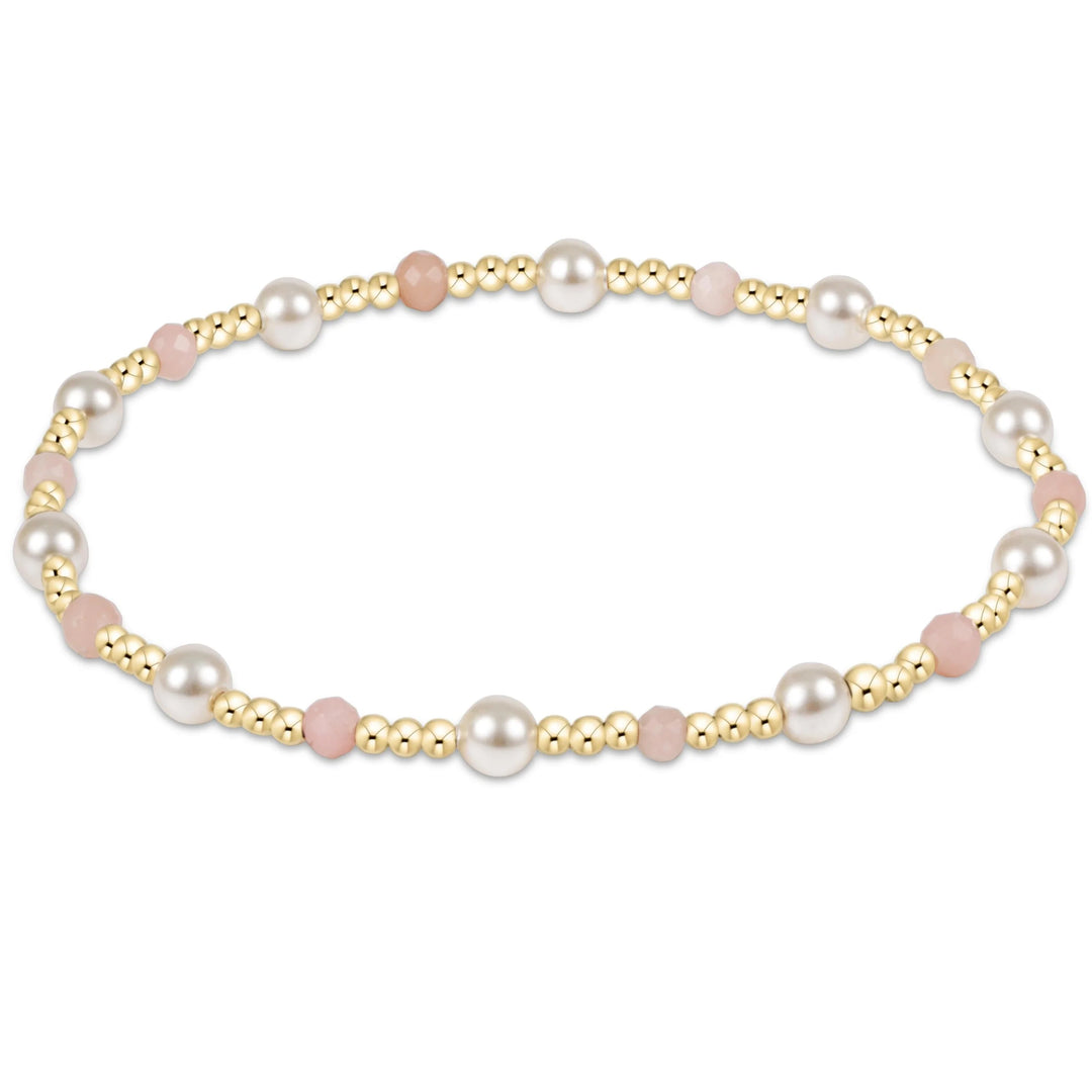 enewton: Pearl Sincerity 4mm Gem Bracelet - Pink Opal - B Social Boutique