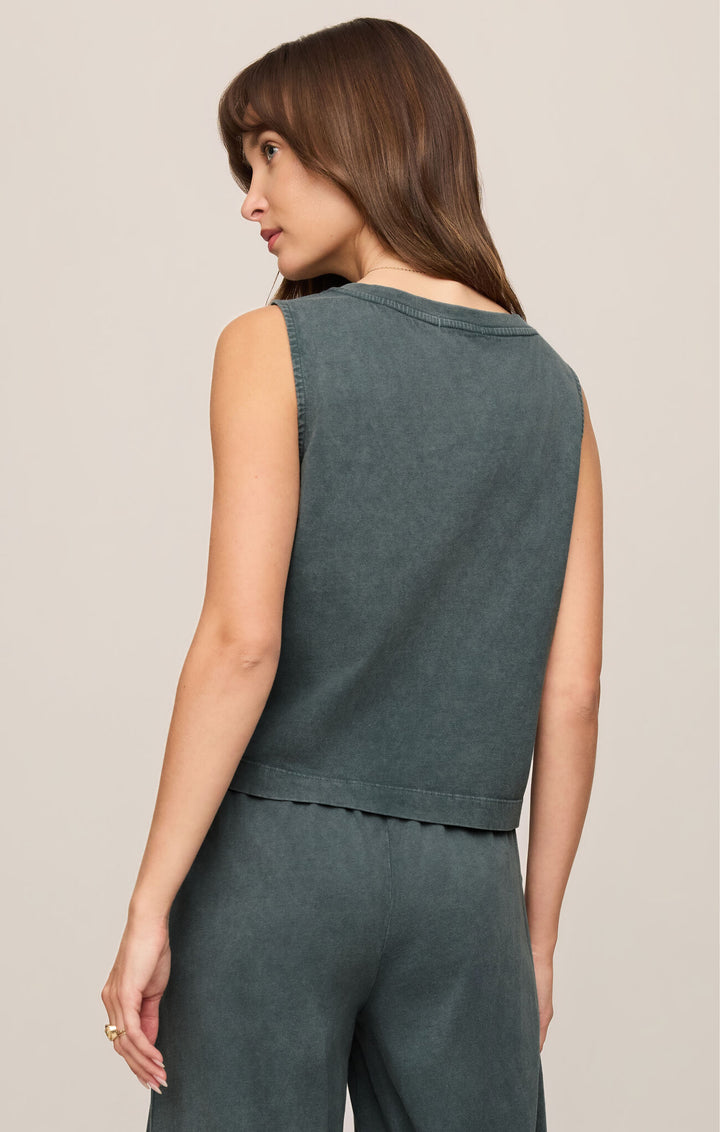 Z Supply: Sloane V-Neck Top - Emerald Cove